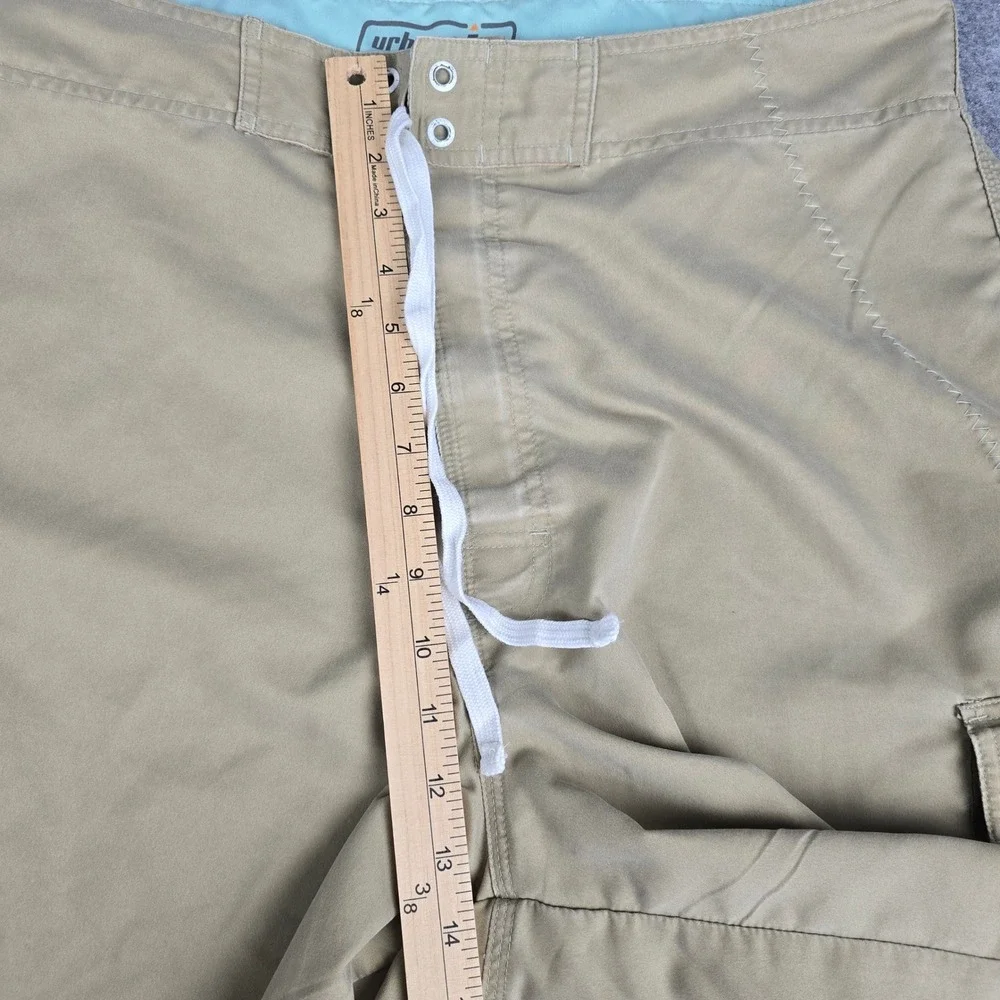 Urban Pipeline Mens Tan Camo Skull Graphic Board‎ Shorts Swim Trunks Size 38